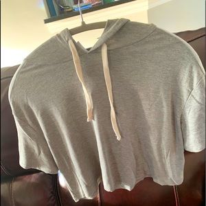 NWT hoodie crop top